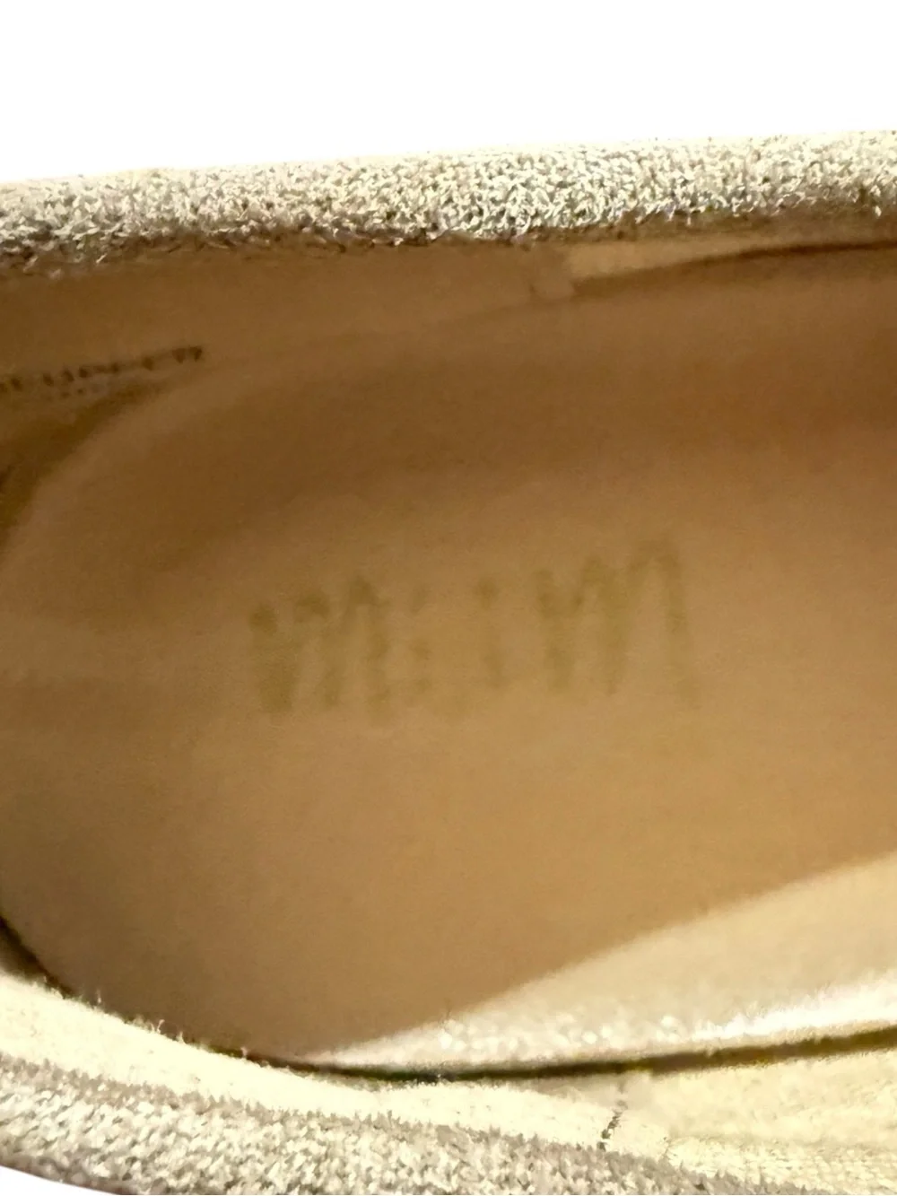 Mi.iM Women’s Size 10 Beige Taupe Platform Penny Loafer Heels NWOB